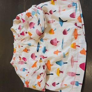 Baby blouse. Multicolored Mushroom print. Gymboree. Size 0-3 months